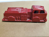 Vtg Midgetoy USA toy trucks red fire engine emergency service vehicle die cast
