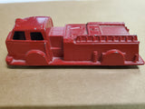 Vtg Midgetoy USA toy trucks red fire engine emergency service vehicle die cast