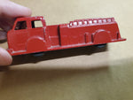 Vtg Midgetoy USA toy trucks red fire engine emergency service vehicle die cast