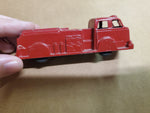 Vtg Midgetoy USA toy trucks red fire engine emergency service vehicle die cast