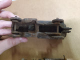 2Pc Antique Hubley Arcade Cast Iron Toy Gasoline Truck Lot Nice Patina Repurpose