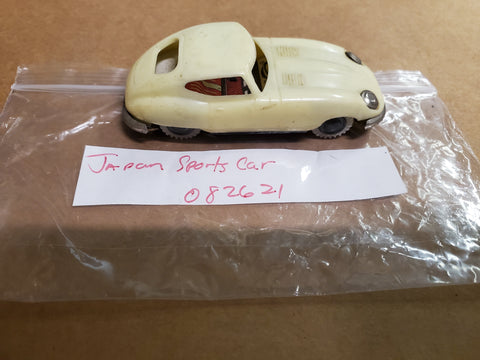 Vtg Japan Plastic and Tin Toy Sports Car Porcha Jaguar Nice Shape!