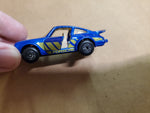 Vtg Matchbox Porsche Turbo Model Car 1978 Blue 3 inch toy Made in Macau VF Cond.