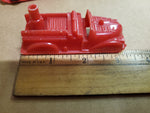 3 PLASTIC RENWAL PLASTIC TOY CARS #147 CONV. #145 FIRE TRUCK & #148 DELIVERY