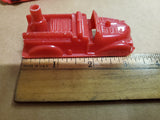 3 PLASTIC RENWAL PLASTIC TOY CARS #147 CONV. #145 FIRE TRUCK & #148 DELIVERY