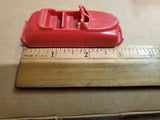 3 PLASTIC RENWAL PLASTIC TOY CARS #147 CONV. #145 FIRE TRUCK & #148 DELIVERY