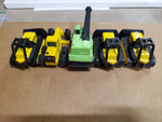 Near Vintage 1994 Lot of 5 Tonka Toys Bull Dozers Crane Construction Machinery