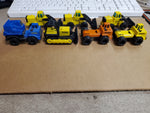 Vintage 1992 Lot of 7 Tonka Toys Tractor Bull Dozer Heavy Machinery Construction
