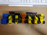 Vintage 1992 Lot of 7 Tonka Toys Tractor Bull Dozer Heavy Machinery Construction