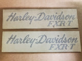 NOS Pair of Harley Davidson saddlebags fairing tank decal PN 14050-83 FXR FXRT