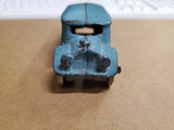 Vtg 1920S A.C. Williams Cast Iron Blue Tour Bus W/ Metal Wheels 5 Windows 4 1/2"