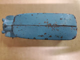 Vtg 1920S A.C. Williams Cast Iron Blue Tour Bus W/ Metal Wheels 5 Windows 4 1/2"
