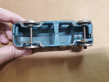 Vtg 1920S A.C. Williams Cast Iron Blue Tour Bus W/ Metal Wheels 5 Windows 4 1/2"