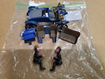 Vtg Circa 1950's Revell Action Miniature Plastic Blue Model Car W/ Driver Ford