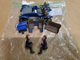 Vtg Circa 1950's Revell Action Miniature Plastic Blue Model Car W/ Driver Ford