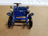 Vtg Circa 1950's Revell Action Miniature Plastic Blue Model Car W/ Driver Ford