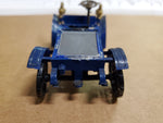 Vtg Circa 1950's Revell Action Miniature Plastic Blue Model Car W/ Driver Ford