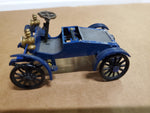 Vtg Circa 1950's Revell Action Miniature Plastic Blue Model Car W/ Driver Ford