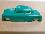 Vtg Plasticville Toy Car Circa 1950’s Green RR Railroad O Scale Good Condition