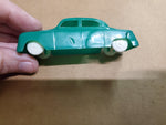 Vtg Plasticville Toy Car Circa 1950’s Green RR Railroad O Scale Good Condition