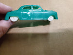 Vtg Plasticville Toy Car Circa 1950’s Green RR Railroad O Scale Good Condition