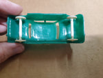 Vtg Plasticville Toy Car Circa 1950’s Green RR Railroad O Scale Good Condition