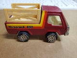Vtg1982 Buddy L Red Yellow Orange Diecast Horserack 400 Farm Truck Made in Macau