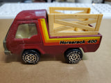 Vtg1982 Buddy L Red Yellow Orange Diecast Horserack 400 Farm Truck Made in Macau