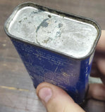 vtg exxon handy oil cleans lubricates and prevents rust blue tin can 4 fl oz 1/2