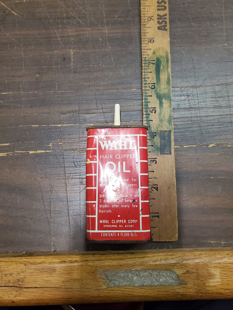 vtg wahl hair clipper oil for wahl electic clippers tin can 4 fl oz em –