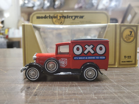 vintage models of yester year oxo its meat & drink to you y-22 matchbox 1930 frd