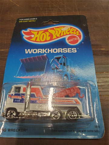 VTG hotwheels mattel brand diecast rig wrecker toy car 1988 unopened in box