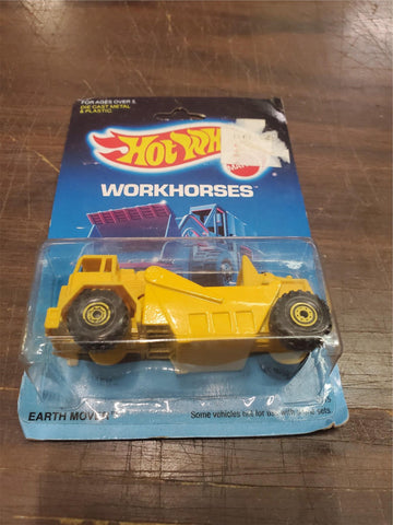VTG hotwheels mattel brand diecast earth mover toy car 1988 unopened in box