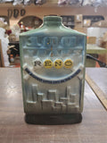VTG 1968 EMPTY jim beem RENO 100 Years Collector Decanter Biggest Little City