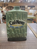 VTG 1968 EMPTY jim beem RENO 100 Years Collector Decanter Biggest Little City