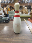 Jim Beam EMPTY  TEN-PIN BOWLING PIN Whiskey liquor Decanter  Bar Man Cave Deco