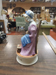 VTG betsy Ross 200 Years Of Freedom 1776 1976 Decanter Music Box Hoffman EMPTY