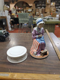 VTG betsy Ross 200 Years Of Freedom 1776 1976 Decanter Music Box Hoffman EMPTY