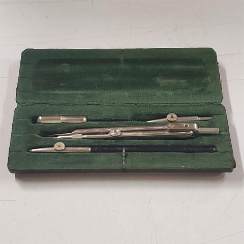 Vtg DIETZGEN WWII Era 6-Piece Drafting Drawing Tool Set Made in Germany US Zone