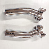 Drag Specialties Chrome 5.5" Buffalo Risers 1" Pullback Dyna Harley DS-290112