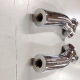 Drag Specialties Chrome 5.5" Buffalo Risers 1" Pullback Dyna Harley DS-290112