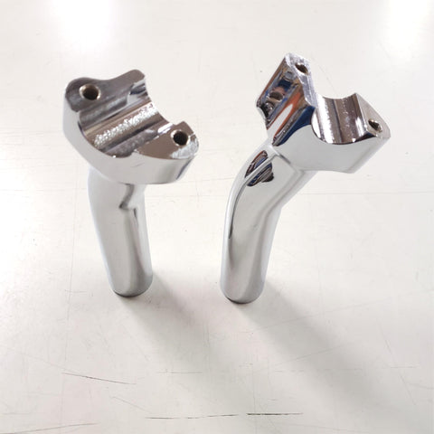 Drag Specialties Chrome 5.5" Buffalo Risers 1" Pullback Dyna Harley DS-290112