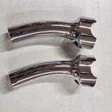 Drag Chrome 5.5" rise Buffalo 1 1/4" Handlebar Risers 1" Pullback Dyna Harley