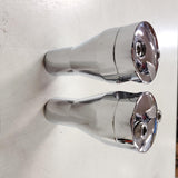 Chrome 4" Straight Dog Bone Risers 1" Handlebars Harley Custom Chopper Pair