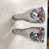 Chrome 4" Straight Dog Bone Risers 1" Handlebars Harley Custom Chopper Pair