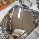 Chrome Harley Dyna Low Rider FXDL Headlight Bucket Visor Adjust Handlebar Riser