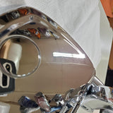 Chrome Harley Dyna Low Rider FXDL Headlight Bucket Visor Adjust Handlebar Riser