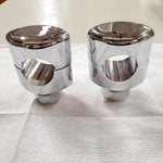 LA CHOPPERS 1 1/2" Handlebars Chrome Handlebars 2 1/4" Straight RISERS Pair Cust