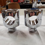 LA CHOPPERS 1 1/2" Handlebars Chrome Handlebars 2 1/4" Straight RISERS Pair Cust