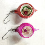 Vtg Lot 2 Poland 1 German Red Grape Cluster 1 Unknown Christmas GLASS Ornaments!